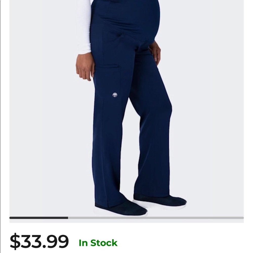 Navy blue Healing Hands Maternity Scrub pants